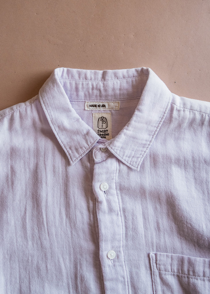 The Ripper Double Gauze Organic Cotton Shirt - Lavender - Image 4