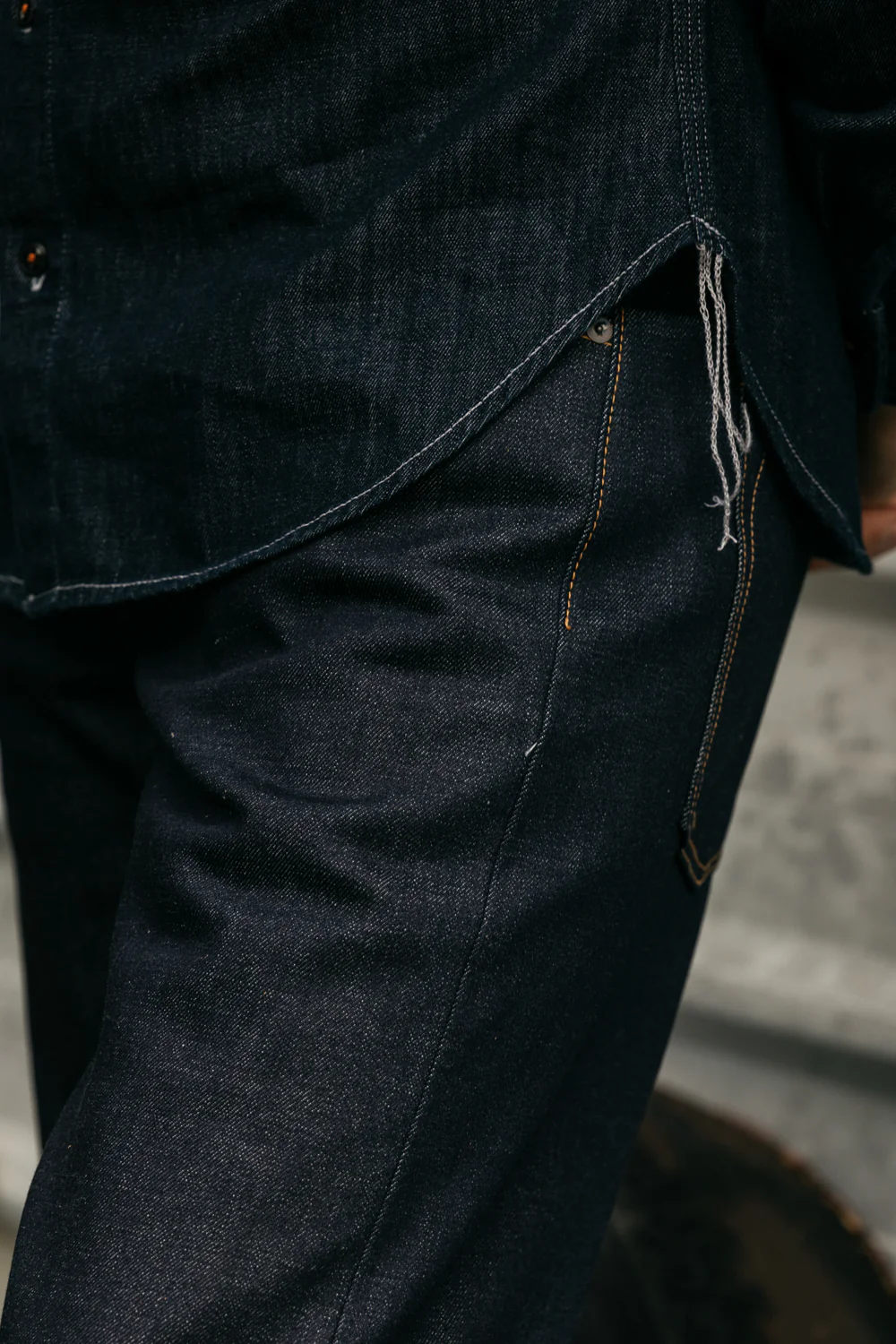 The Brace Shirt 7oz Denim - Indigo - Image 3