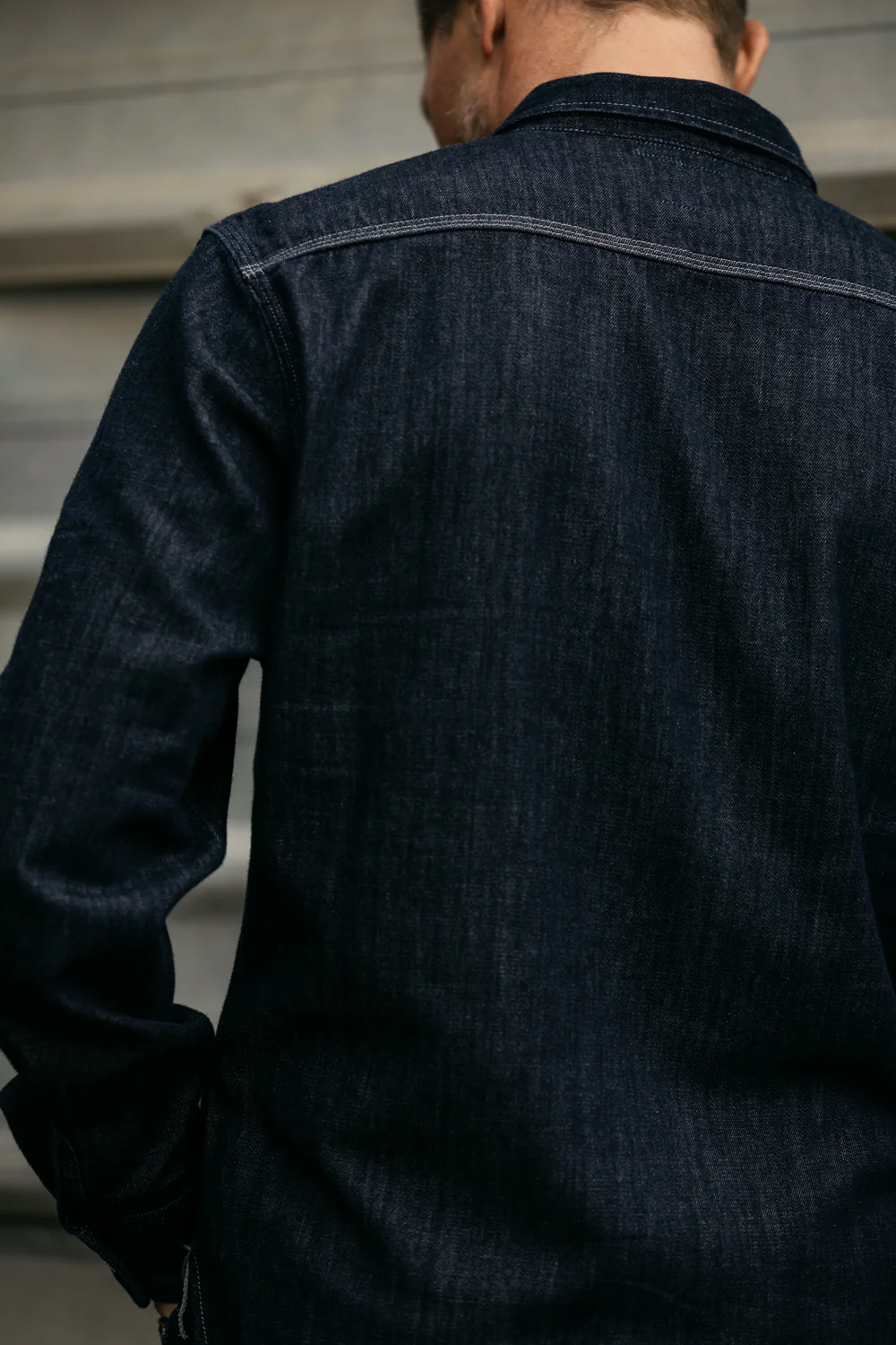 The Brace Shirt 7oz Denim - Indigo - Image 6