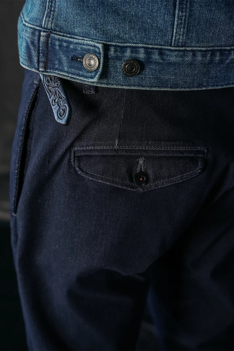 The Axe Slim Denit® Chino - Navy - Image 4