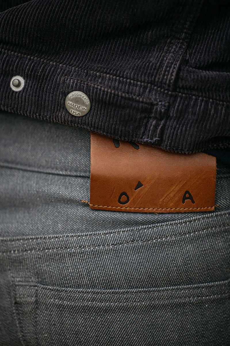The Pen Slim - Gray Raw 10.5oz Selvedge - Image 5