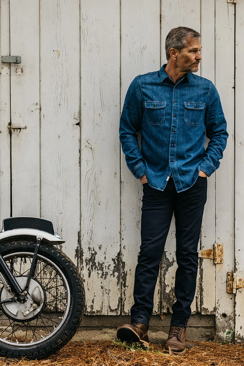 The Pen Slim - Indigo Black Raw 10.5oz Selvedge - Image 5
