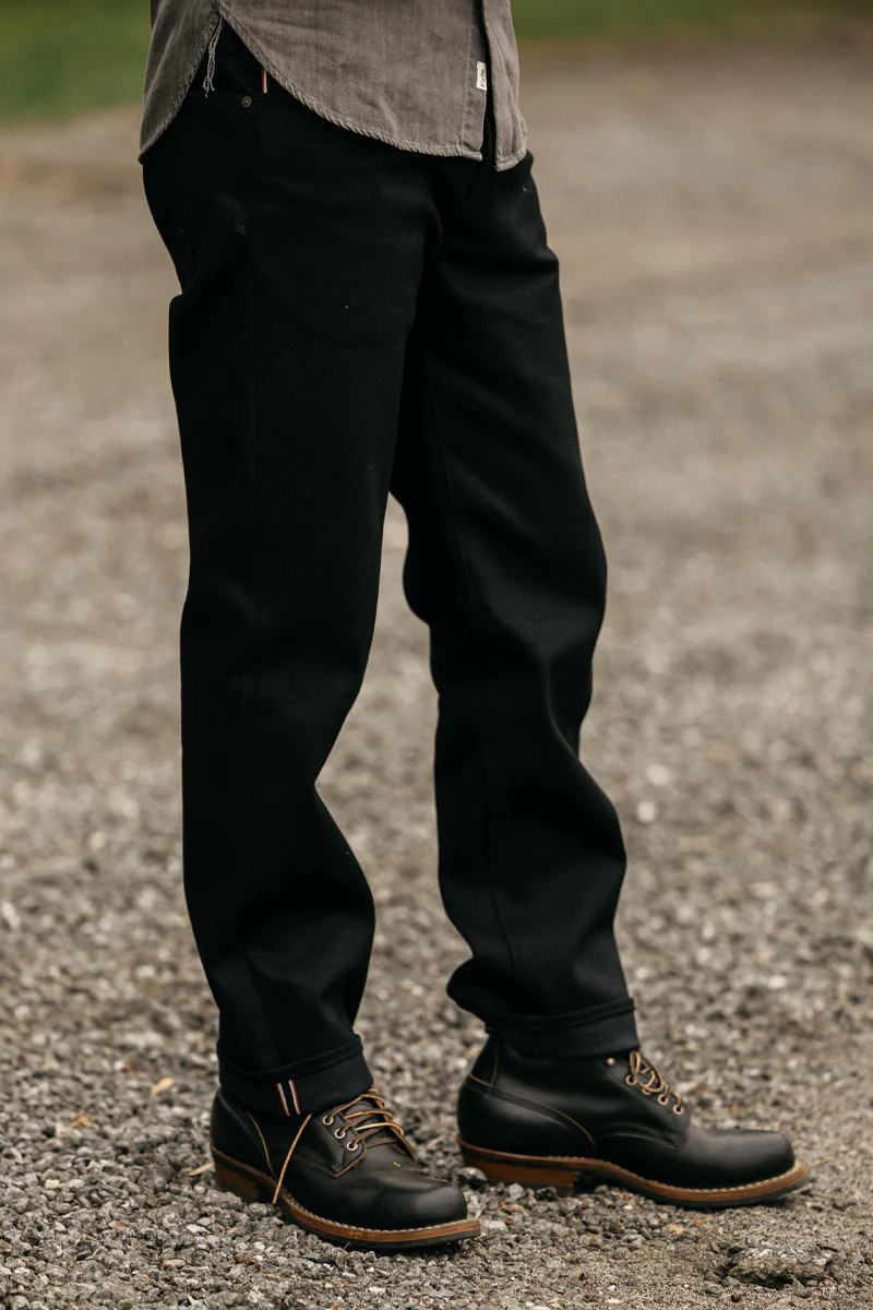 The Barrel Classic Straight - Black Raw 14oz Selvedge - Image 5
