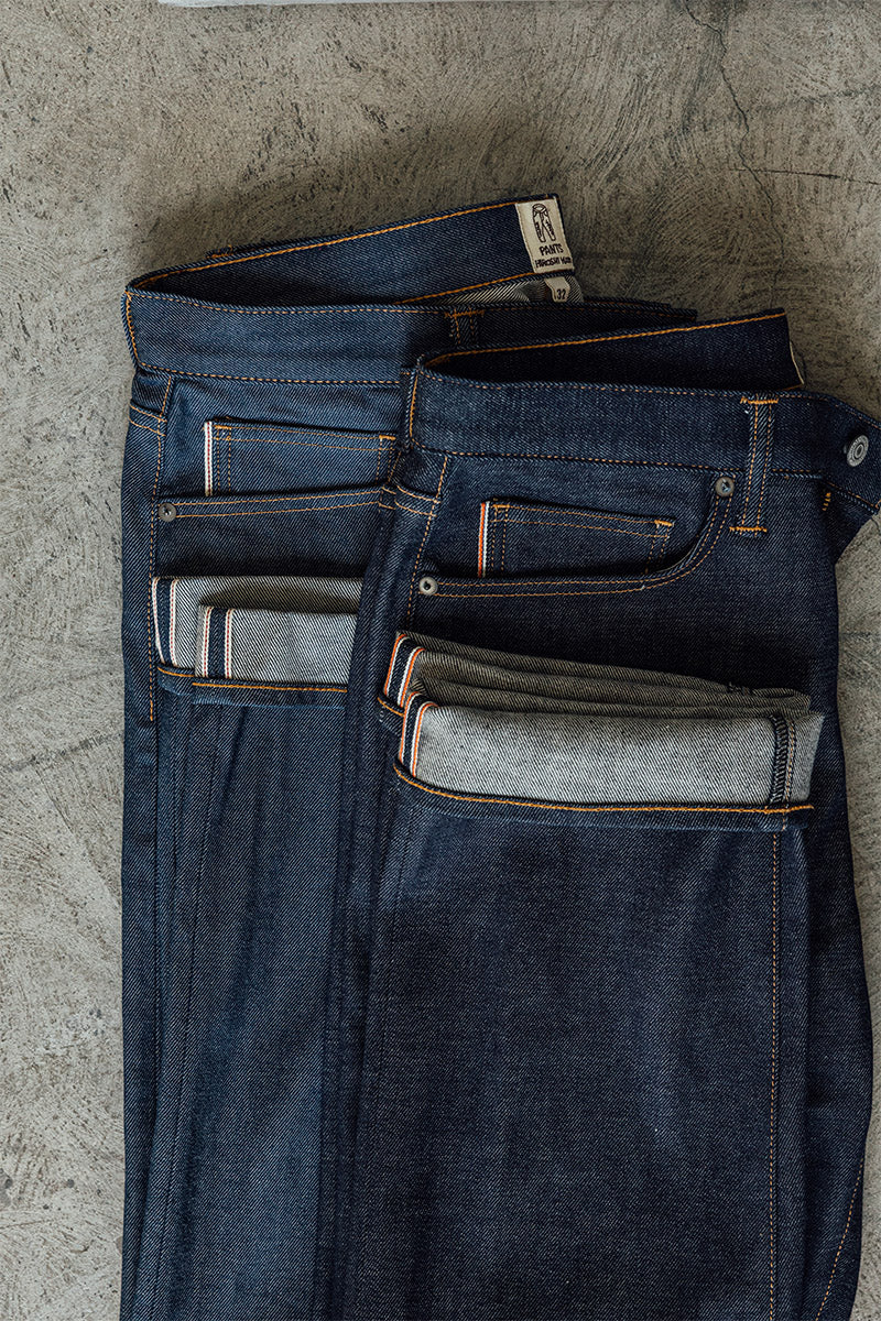 The Barrel Classic Straight Natural Slub Indigo - Raw 12.5oz Selvedge - Image 7