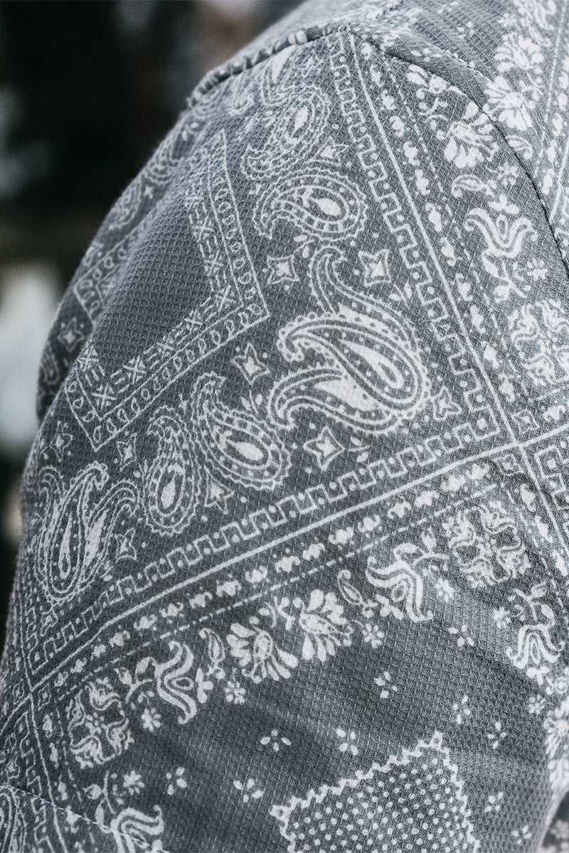 The Wrench Waffle Double Gauze Shirt - Gray Bandana - Image 5