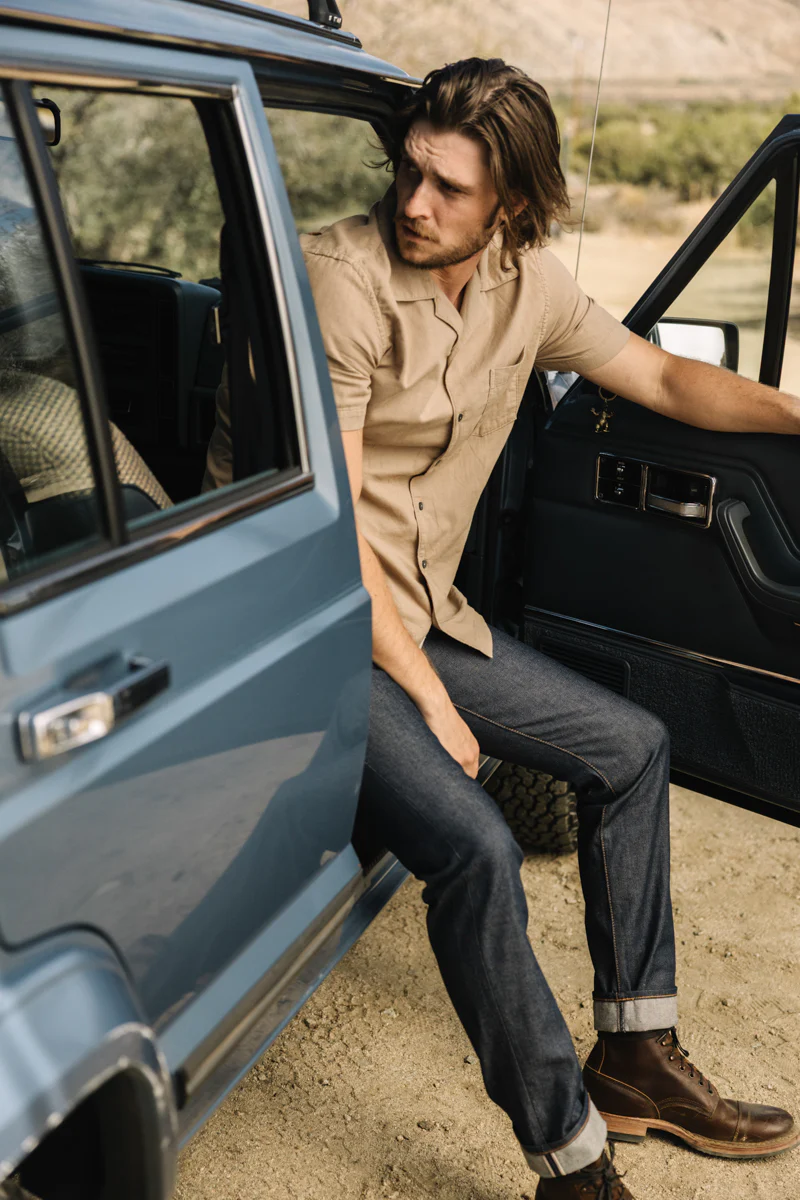 The Wrench Double Gauze Organic Cotton Shirt - Sand - Image 7