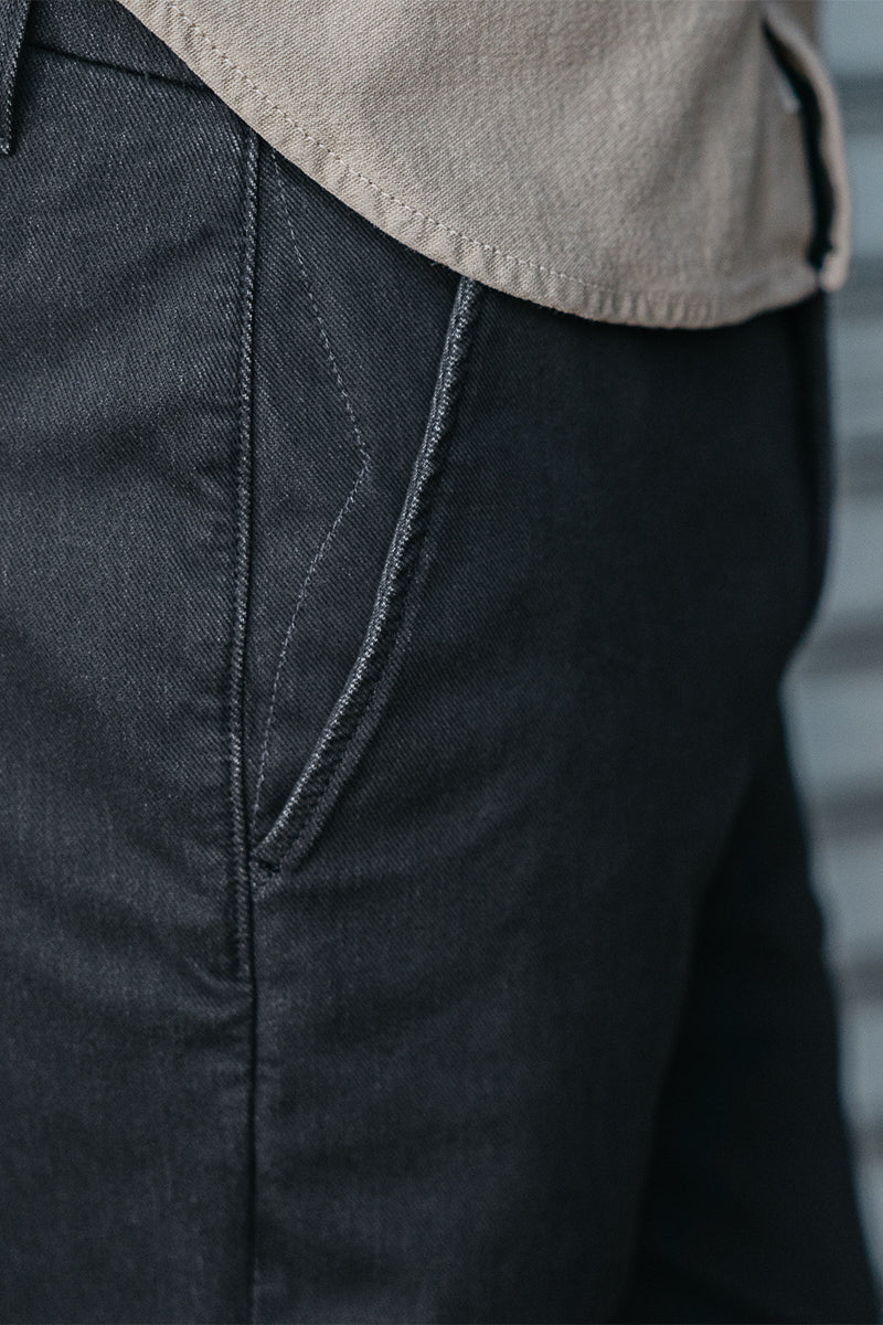 The Pipe Straight DenitĀ® Chino - Charcoal - Image 4