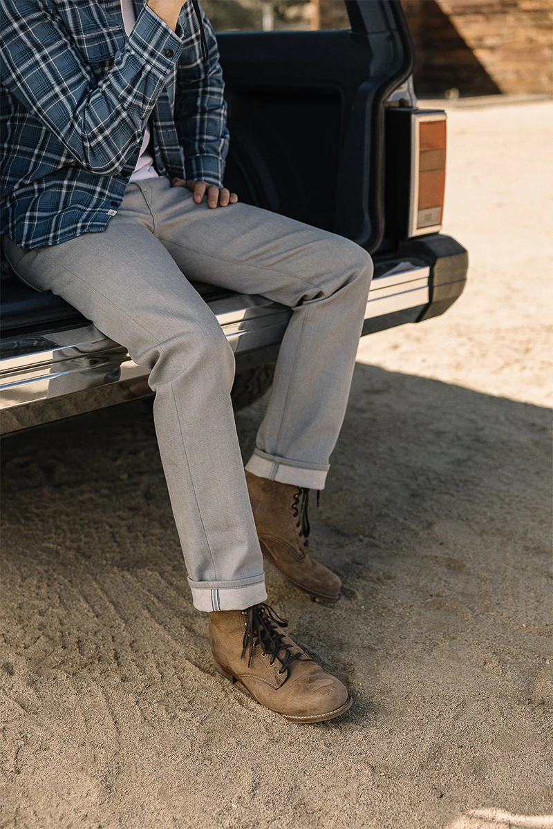 The Hammer Straight - Silver Gray Raw 14oz Selvedge - Image 7