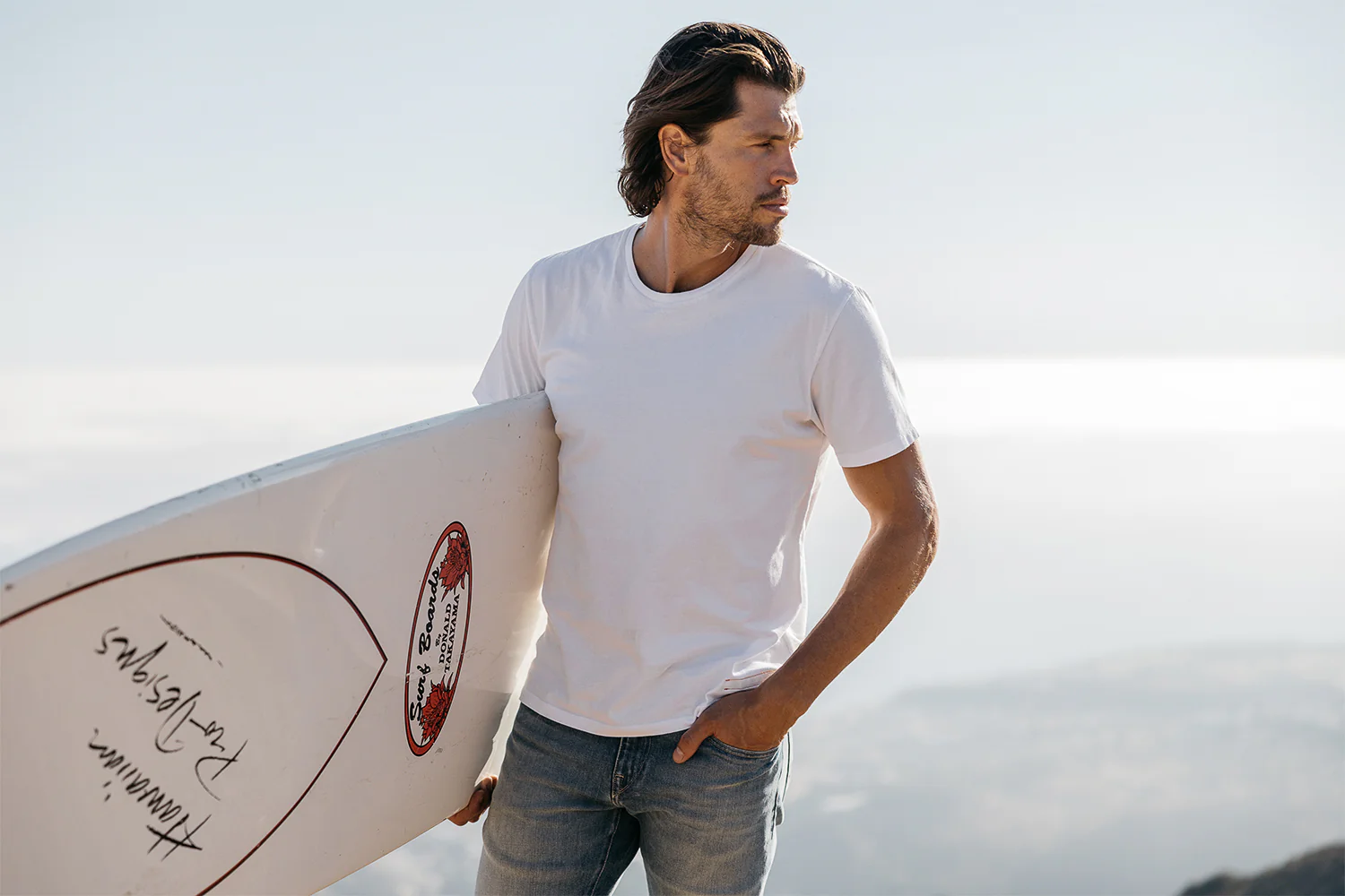 The Stamp 9oz Heavy Tee Organic Cotton - Shell - Image 3