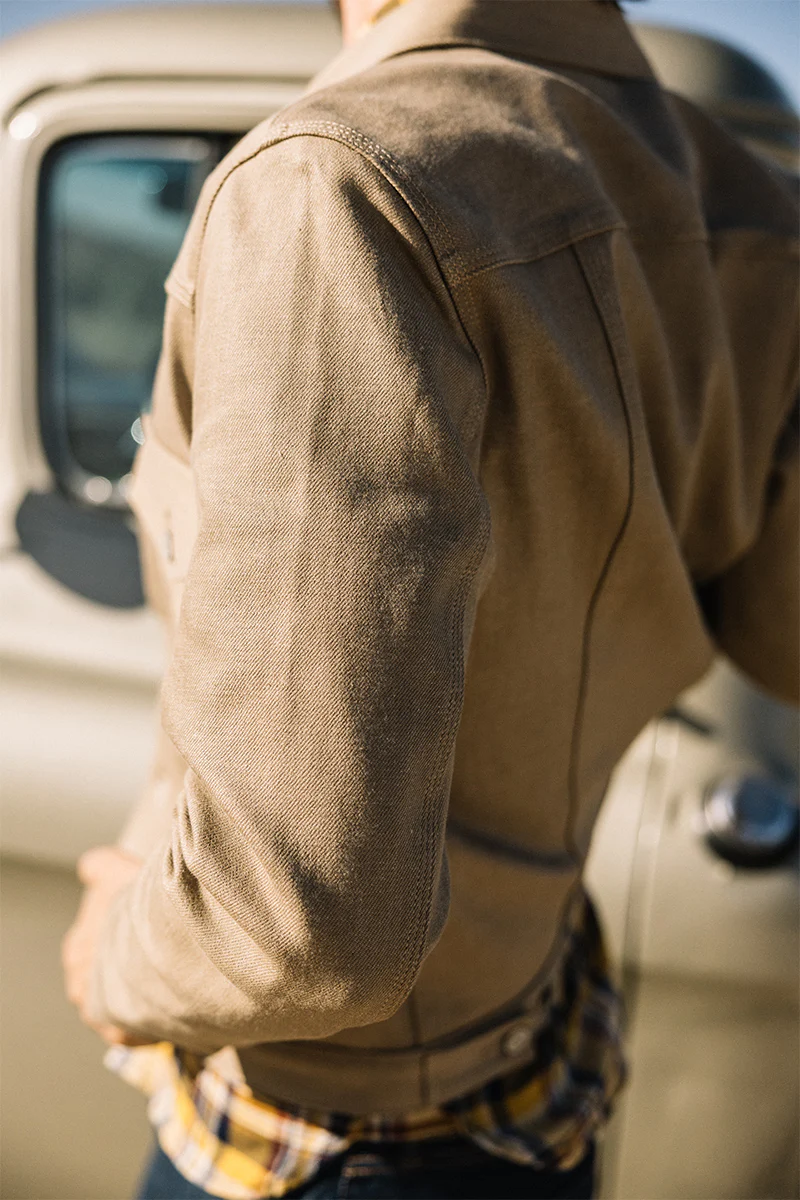 The Blade - Army Beige Raw 14oz Selvedge - Image 5