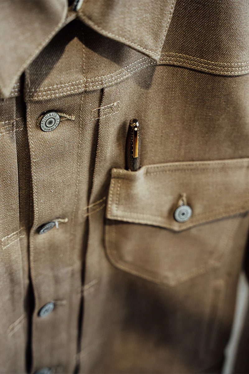 The Blade - Army Beige Raw 14oz Selvedge - Image 6