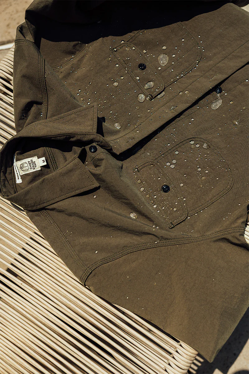 The Brace Shirt Oxford Water Repellent - Military Green - Image 3