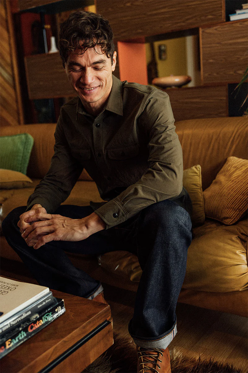 The Brace Shirt Oxford Water Repellent - Military Green - Image 4
